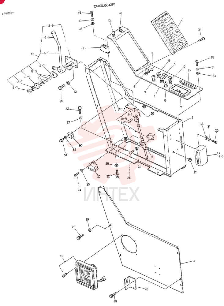 PANEL ASSY, INST. 24100J5042F1