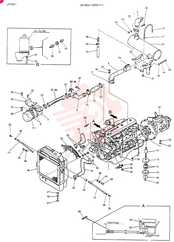 POWER-PLANT ASSY, Serial Range: LP0115-LP0116