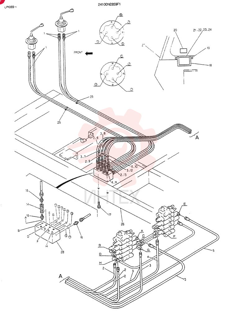 REMOTE CONTROL ASSY 24100N2859F1