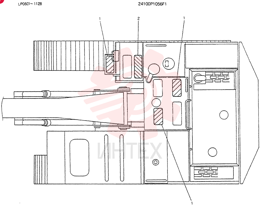Схема (K905LC) - EXCAVATOR BTW YP0115 - YP0301 (1/85-12/03) 24100P1056F1