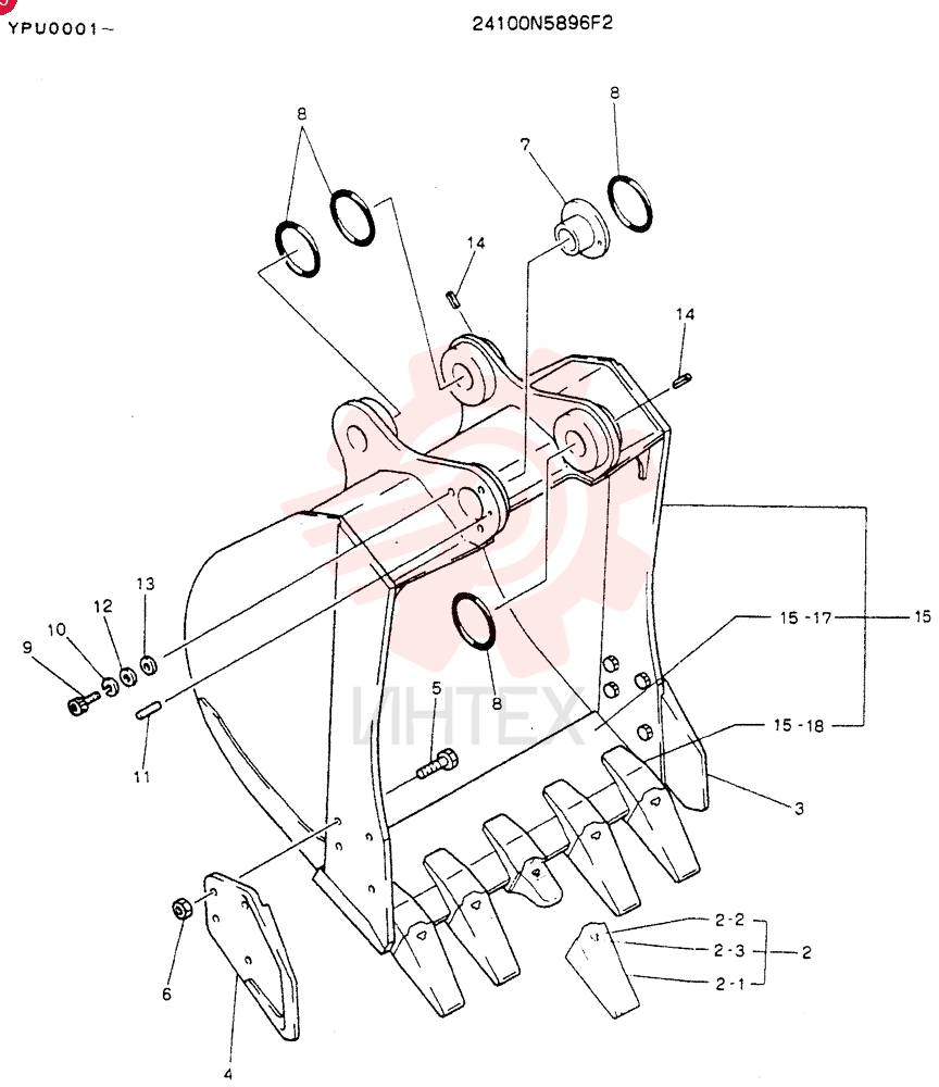 BUCKET ASSV, 0.5M³