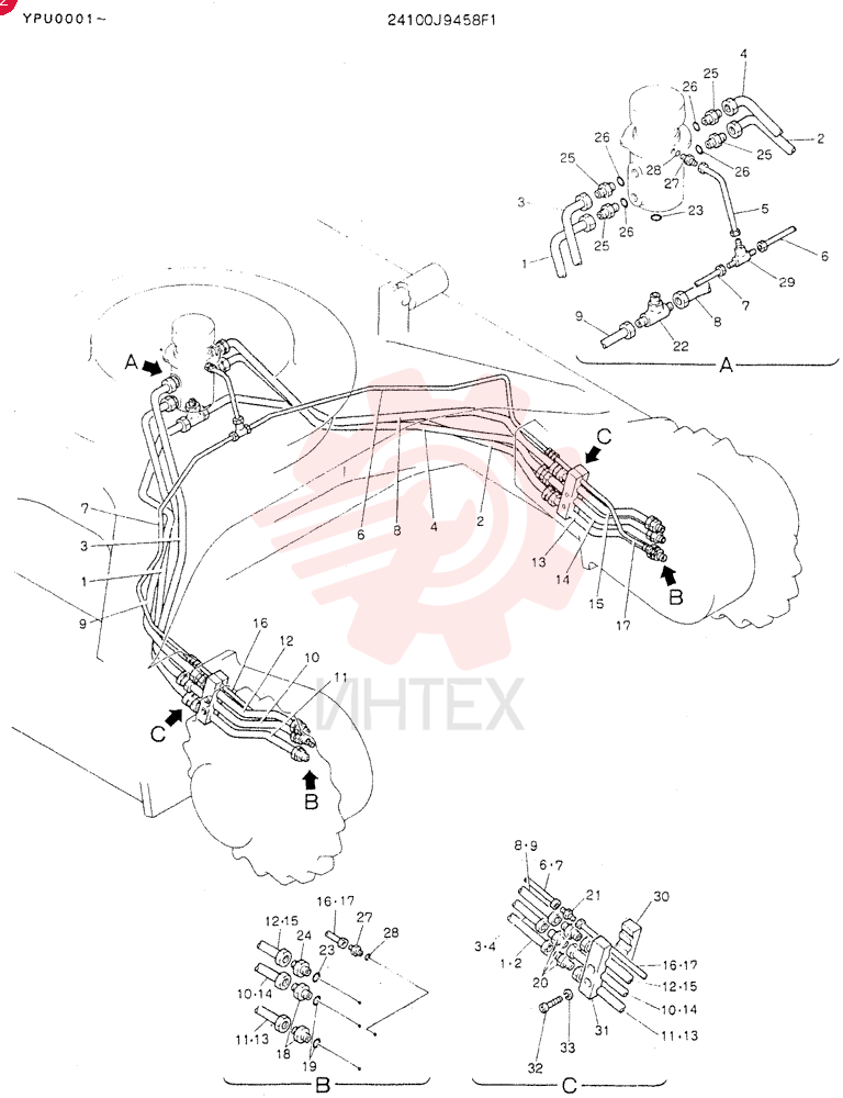 HYDR LINES, LOW 24100J9458F1