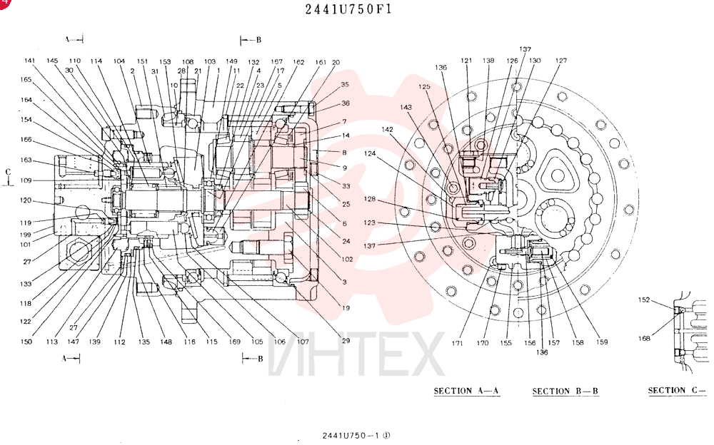 HYDRAULIC MOTOR 2441U750F1