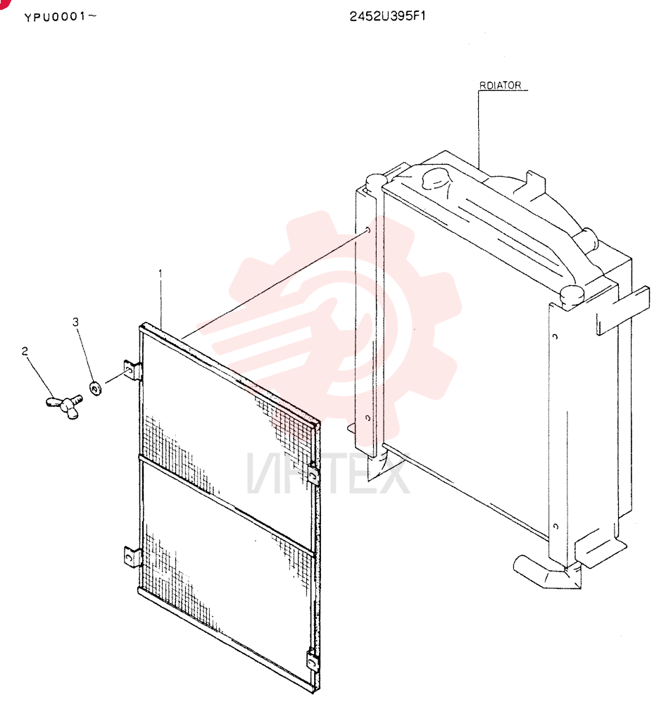 Схема (K905LC) - MARK II EXCAVATOR ASN YPU00001 (1/87-12/03) 2452U395F1