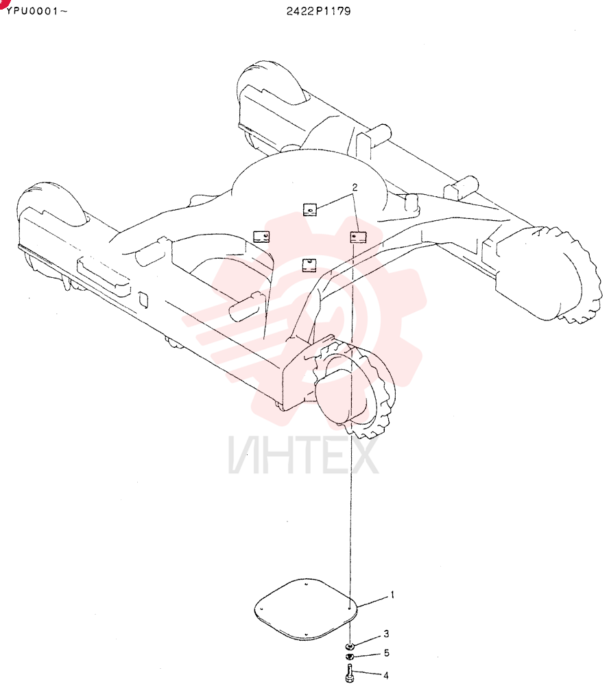 Схема (K905LC) - MARK II EXCAVATOR ASN YPU00001 (1/87-12/03) 2422P1179