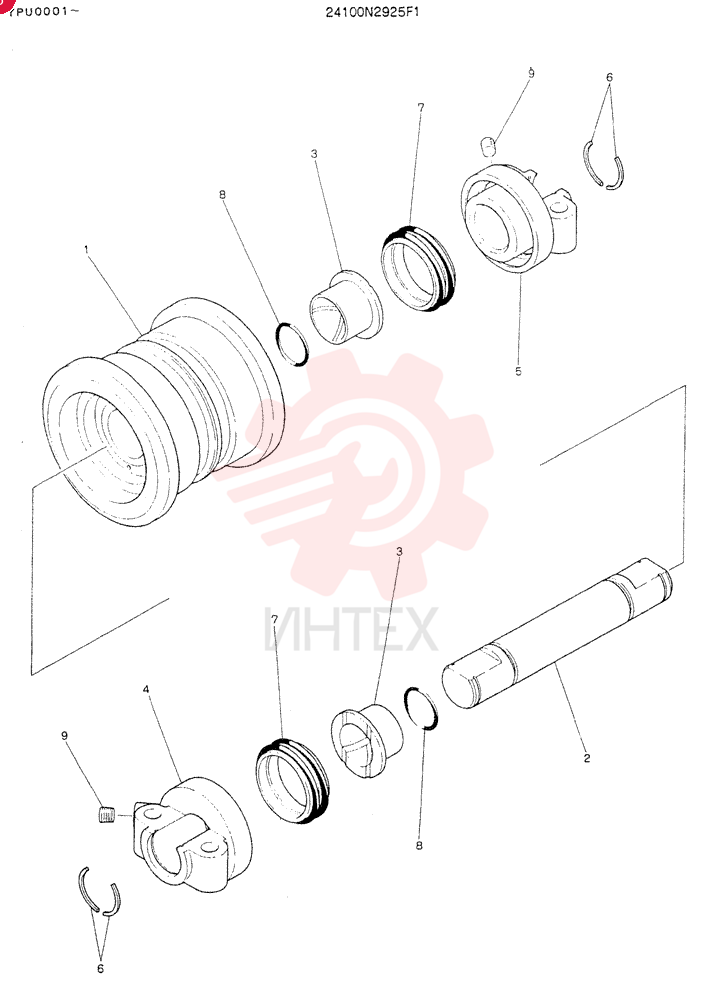 TRACK ROLLER 24100N2925F1