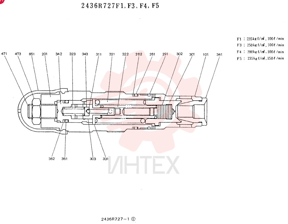 VALVE PRESSURE RELIE 2436R727F1