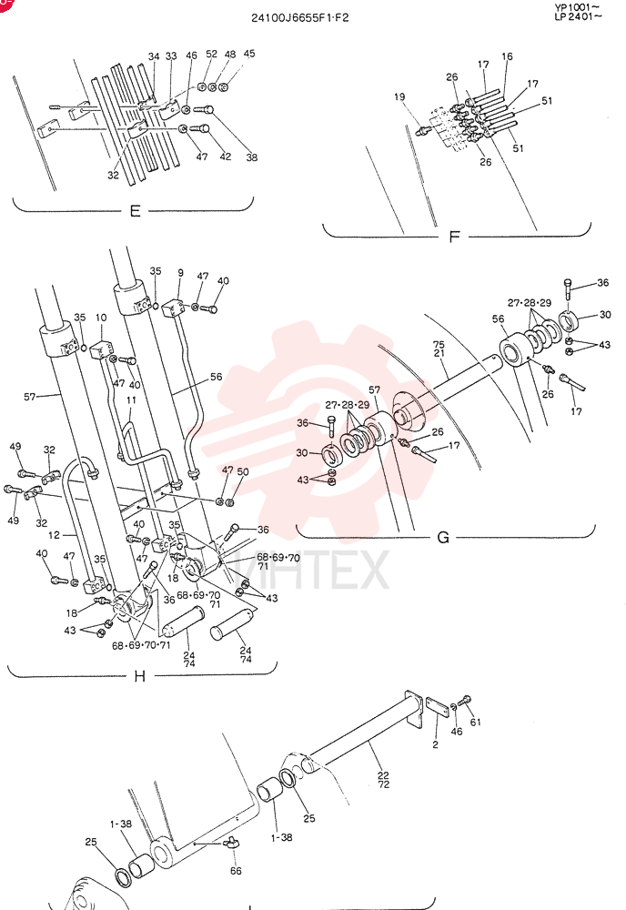 BOOM ASSY, 4.6M 24100J6655F1 (2)