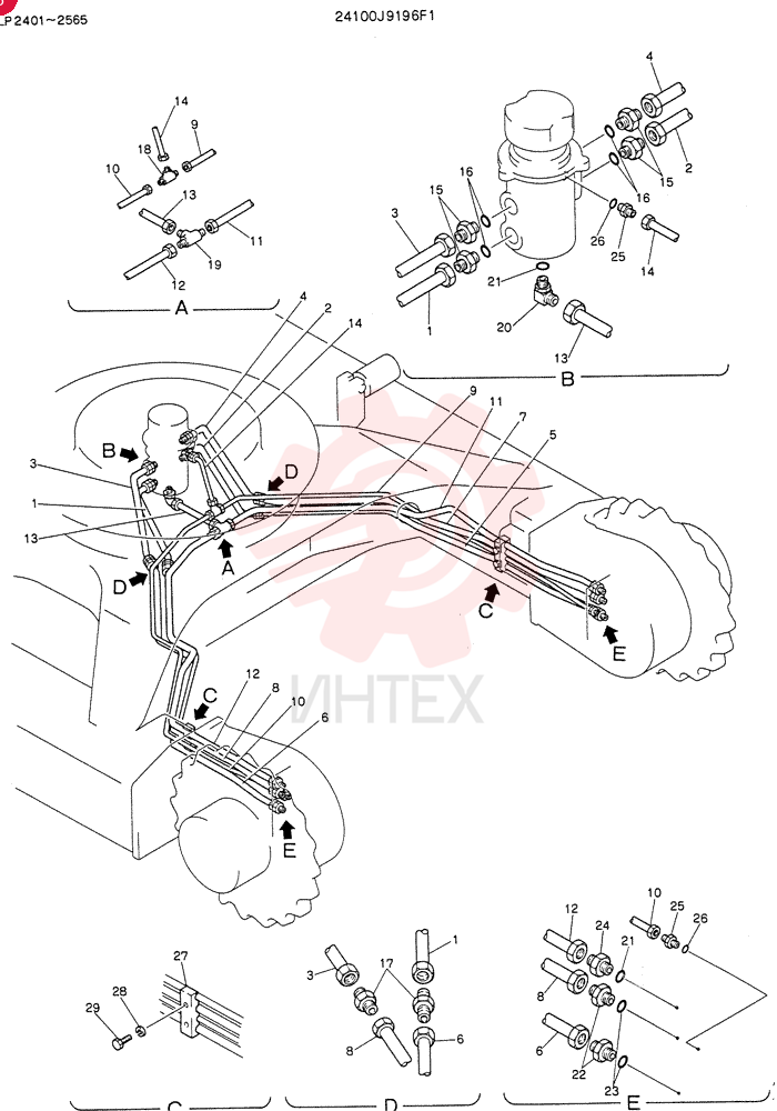 HYDR LINES, LOW 24100J9196F1