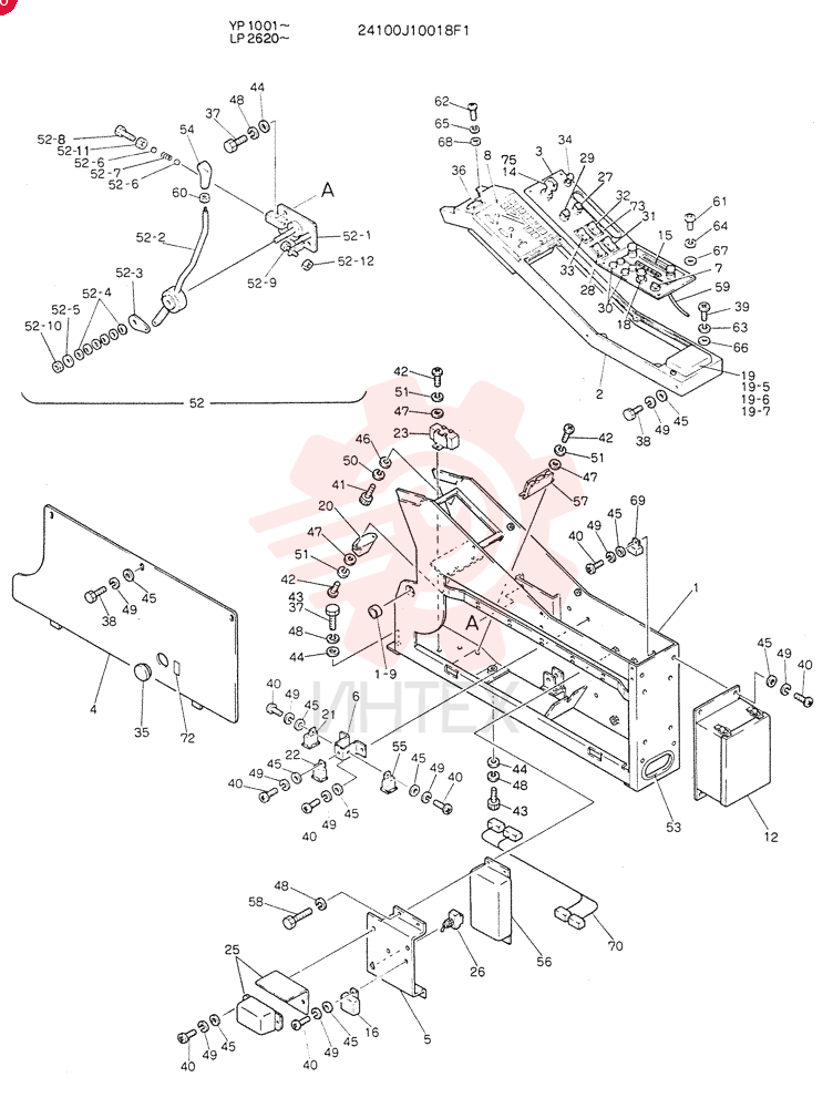 PANEL ASSY, INST 24100J10018F1