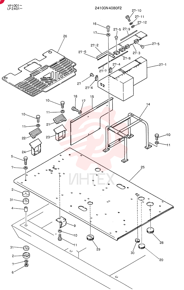 PLATE ASSY, FLOOR 24100N4080F2