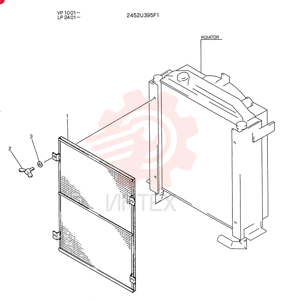 Схема (K905LC) - MARK II EXCAVATOR BTW YP1001 - YP1281 (1/87-12/03) 2452U395F1