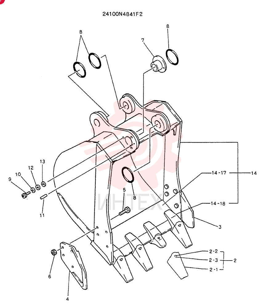 BUCKET ASSY, 0.3M3