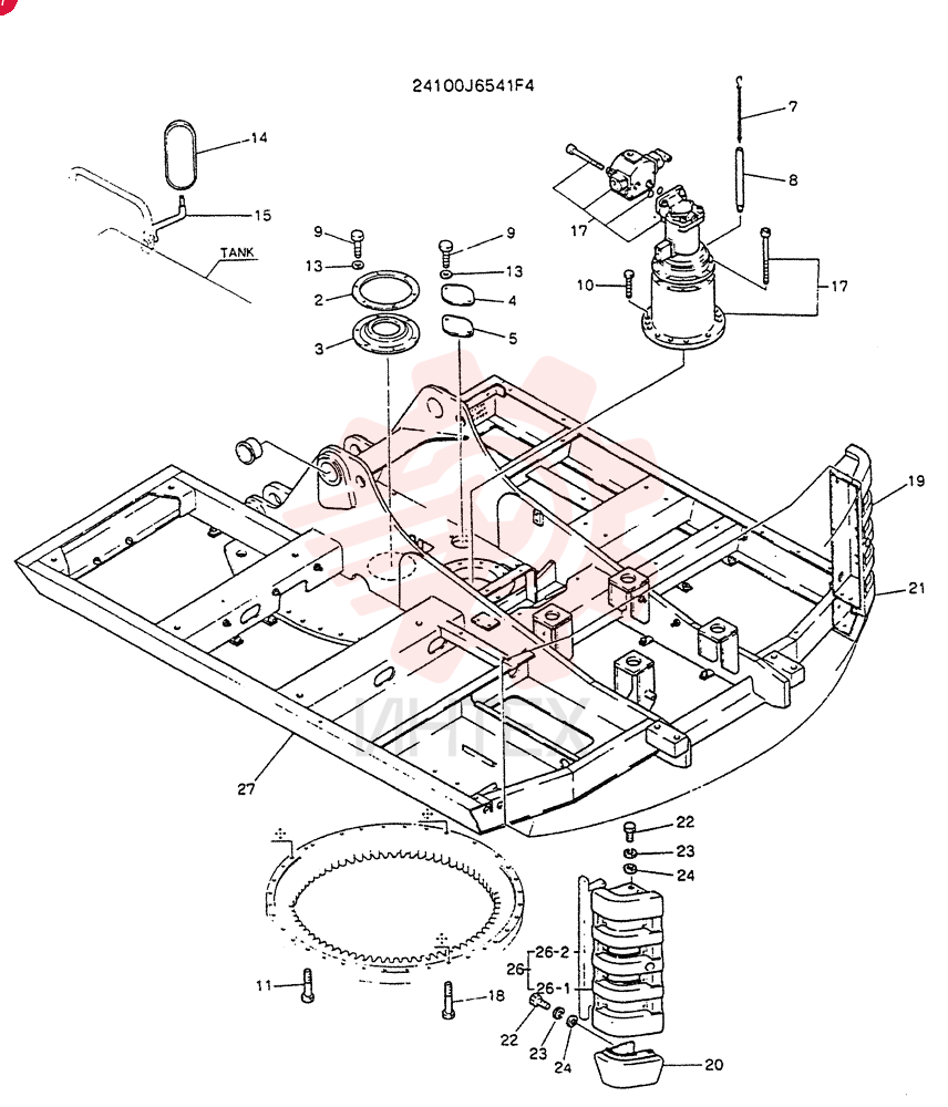 FRAME ASSY,UPP 24100J6541F4