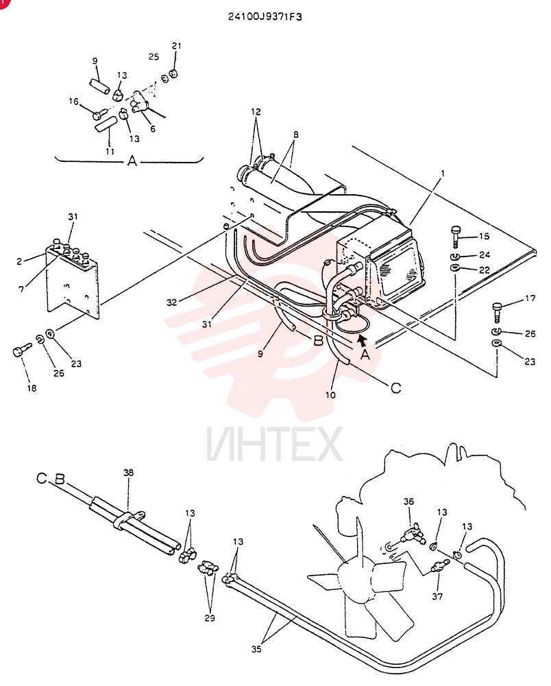 HEATER AND DEFROSTER 24100J9371F3