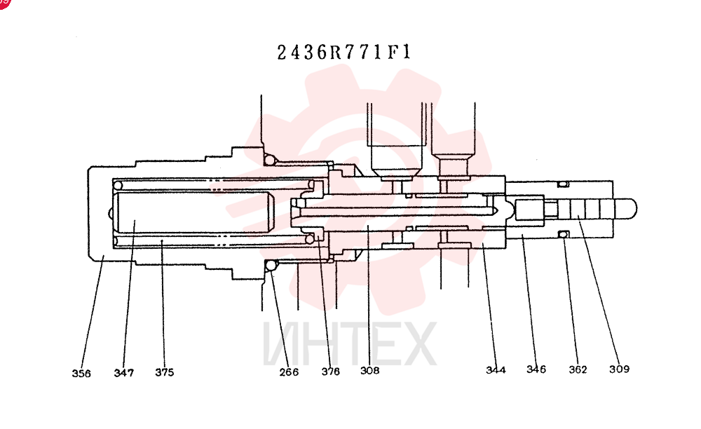 VALVE ASSY, RELIEF CONSISTS OF THE FOLLOWING PARTS 2436R771F1