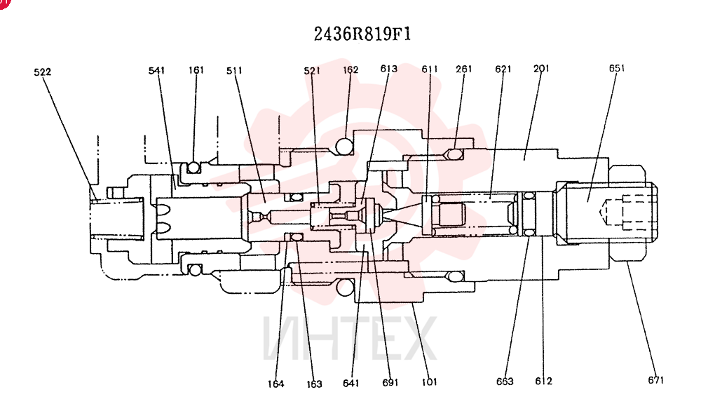 VALVE PRESSURE RELIE 2436R819F1
