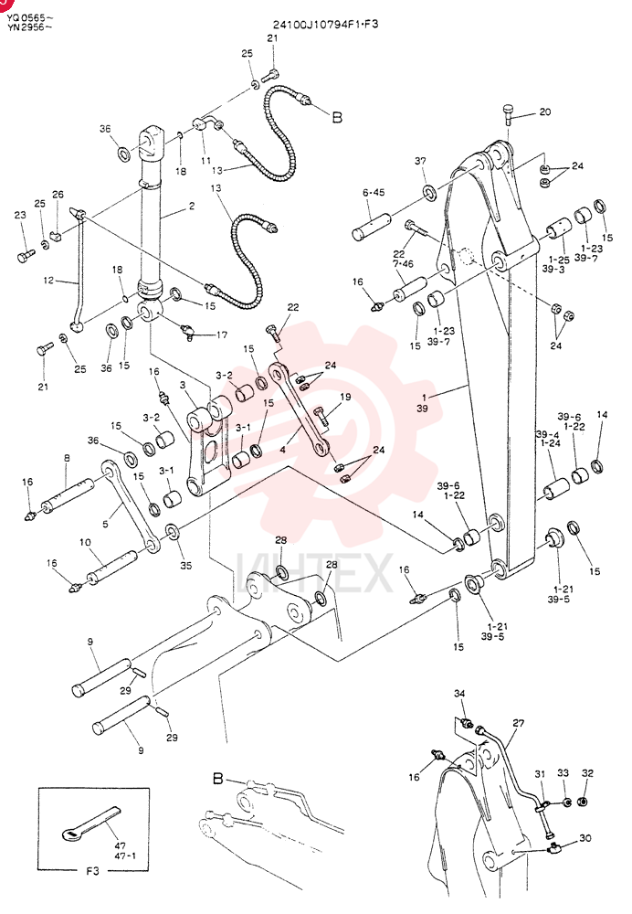 ARM ASSY, 2.94M 24100J10794F3