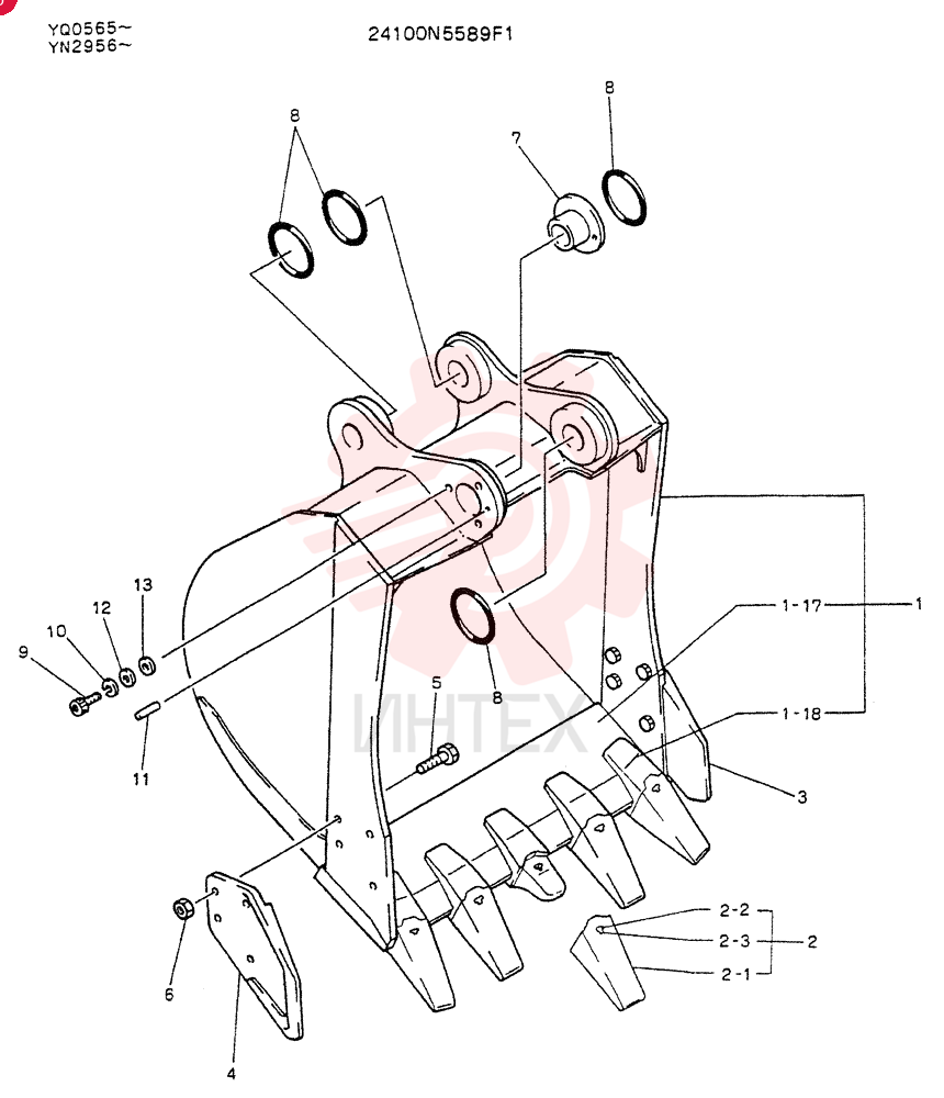 BUCKET ASSY, 0.6H3