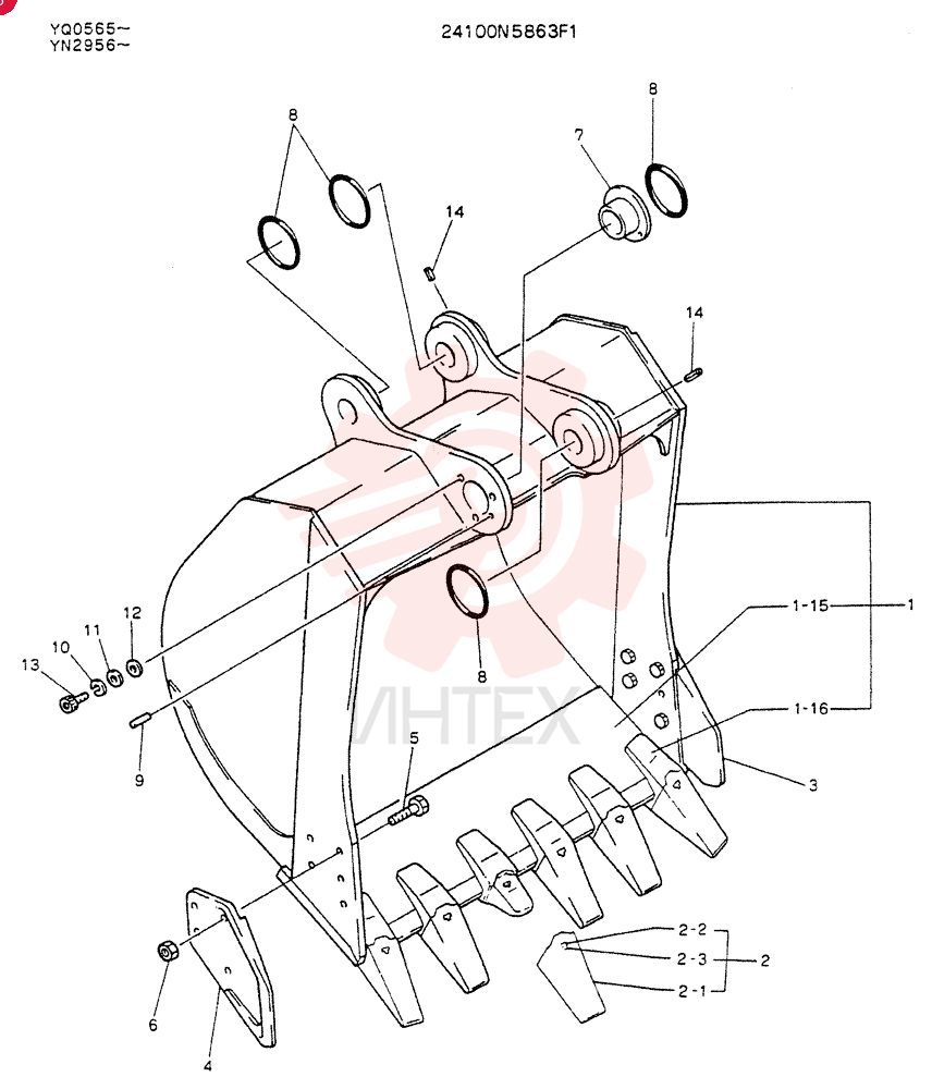 BUCKET ASSY 24100N5863F1