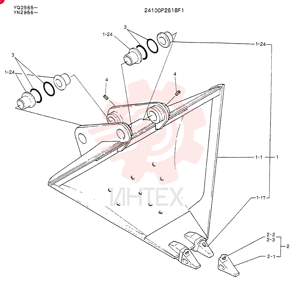 BUCKET ASSY,V 24100P2618F1