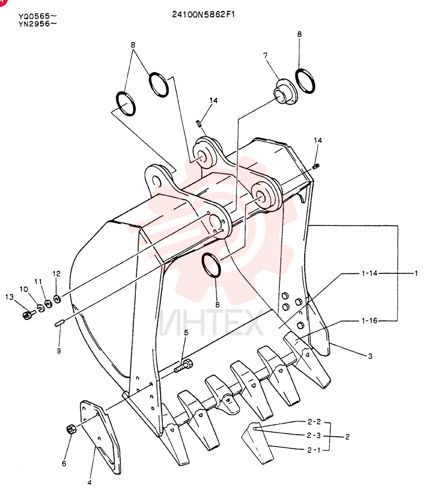 BUCKET ASSY 24100N5862F1
