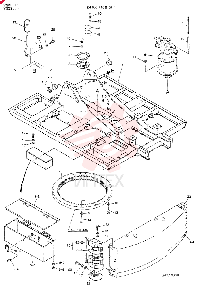 FRAME ASSY.UPP 24100J10815F1