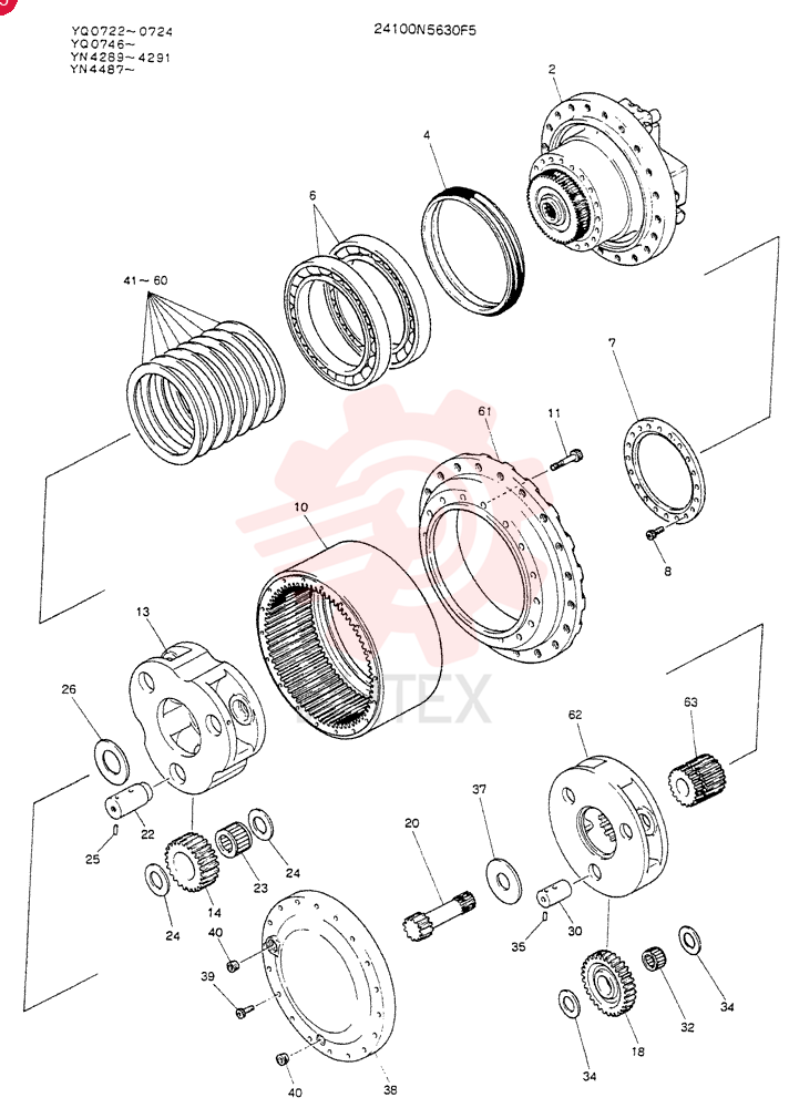 GEAR REDUCTION UNIT 24100N5630F5