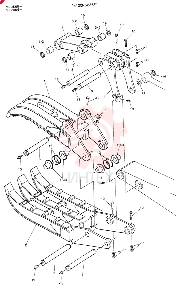GRAPPLE ASSY,FORK 24100N5235F1