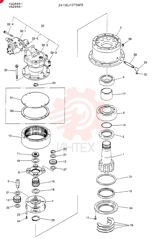 HYDRAULIC MOTOR 24100J10739F2