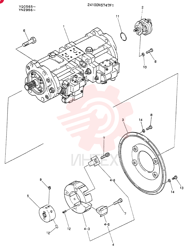 PUMP ASSY,CONNECT 24100N5747F1