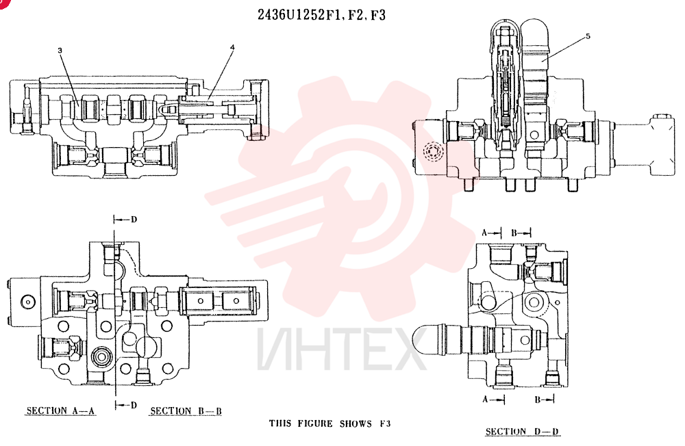 Схема (K907) - MARK II EXCAVATOR ASN YN2956 (GLOBAL) (1/88-12/03) 2436U1252F1 (1)