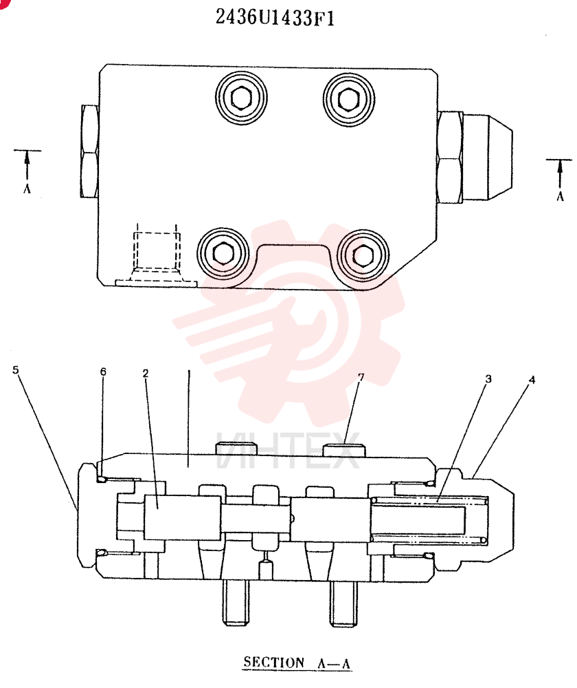 Схема (K907) - MARK II EXCAVATOR ASN YN2956 (GLOBAL) (1/88-12/03) 2436U1433F1