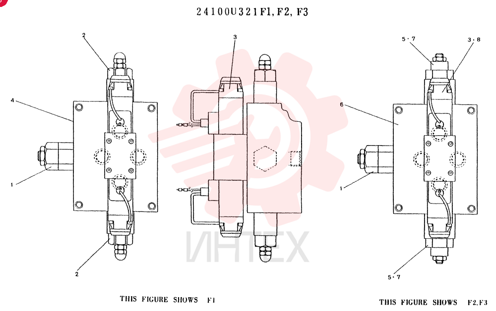 Схема (K907) - MARK II EXCAVATOR ASN YN2956 (GLOBAL) (1/88-12/03) 24100U321F1