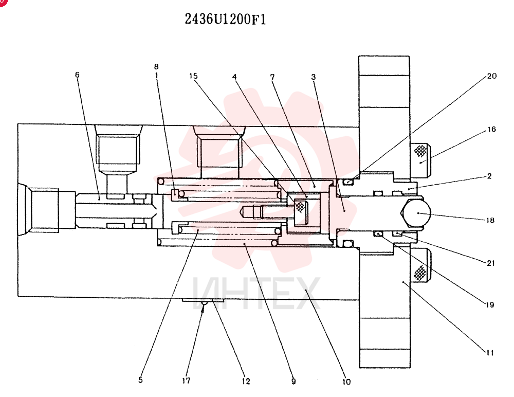 Схема (K907) - MARK II EXCAVATOR ASN YN2956 (GLOBAL) (1/88-12/03) 2436U1200F1