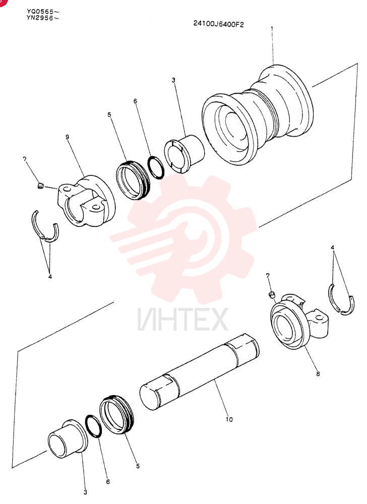 TRACK ROLLER 24100J6400F2