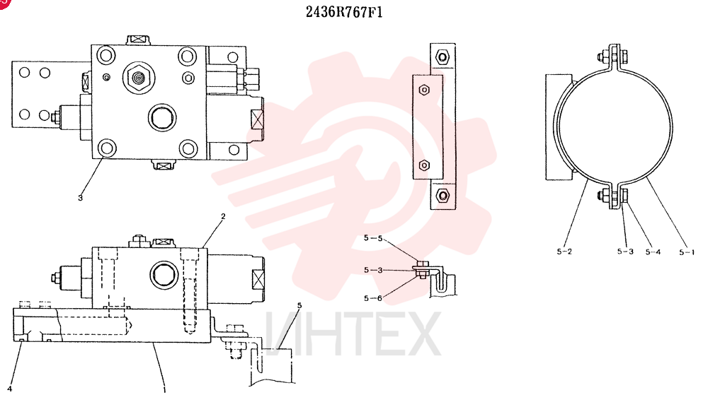 VALVE ASSY,HOLDING CONSISTS OF THE FOLLOWING PARTS 2436R767F1