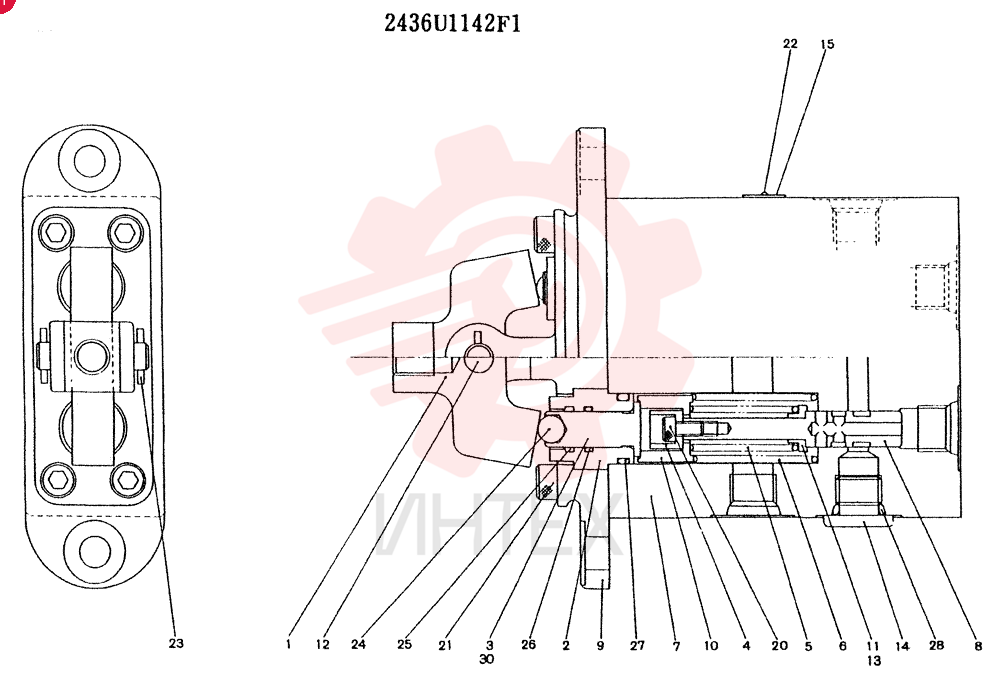 VALVE ASSY.PILOT CONSISTS OF THE FOLLOWING PARTS 2436U142F1