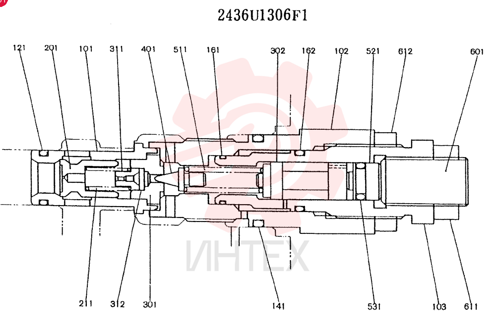 VALVE PRESSURE RELIE 2436U1306F1