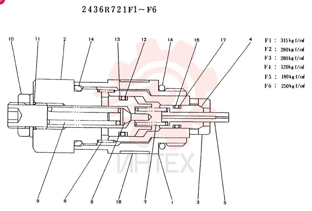 VALVE PRESSURE RELIE 2436R721F1
