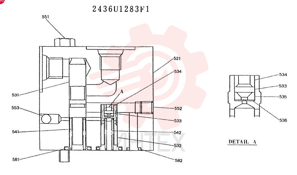VALVE PRESSURE RELIE 2436U1283F1