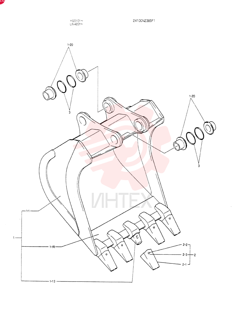 BUCKET ASSY 24100N2385F1