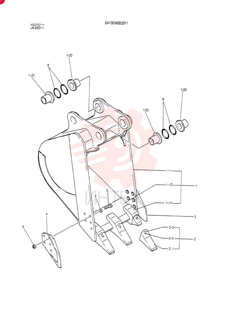 BUCKET ASSY 24100N2832F1