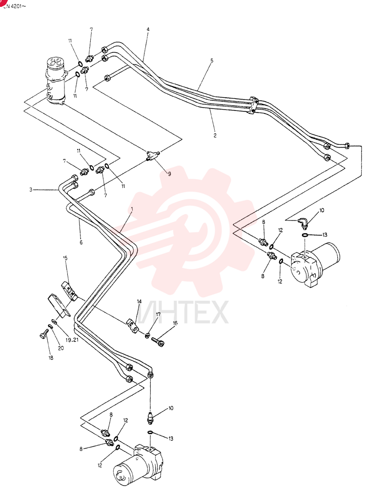 HYDR LINES,  LOW, Serial Range: YG0101--YG0280