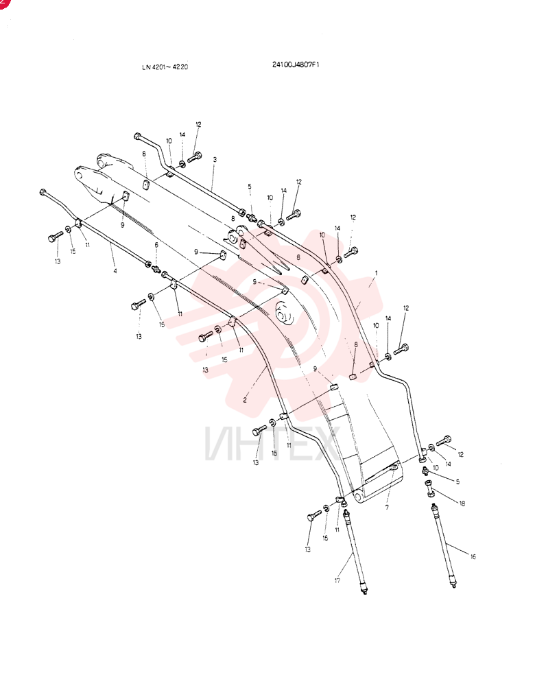 INSTAL, HYDR LINES 24100J4807F1