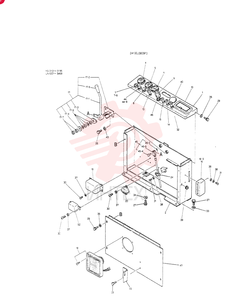 PANEL ASSY,INST 24100J3809F3