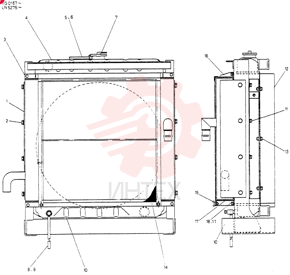 Схема (K907C) - EXCAVATOR BTW LN4201 - LN7000 (1/84-12/03) 2452U372F1