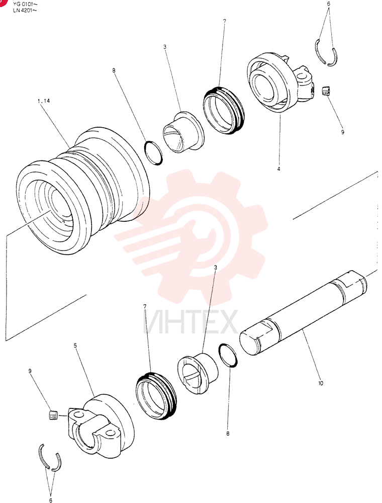 TRACK ROLLER 24100N2156F2