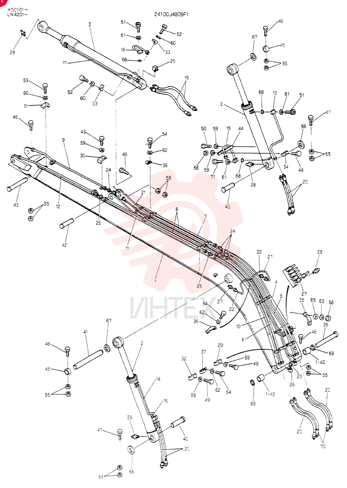 BOOM ASSY 24100J4809F1 (1)