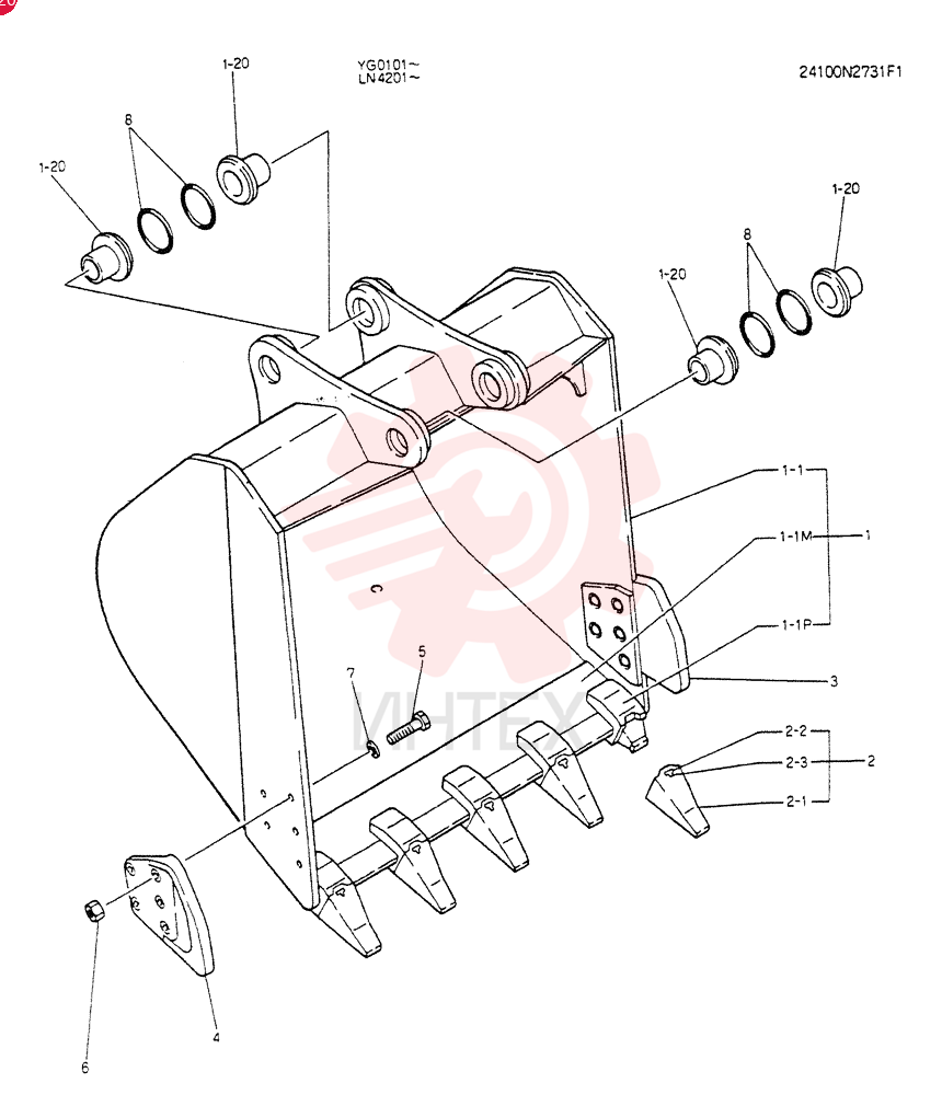 BUCKET ASSY 24100N2731F1